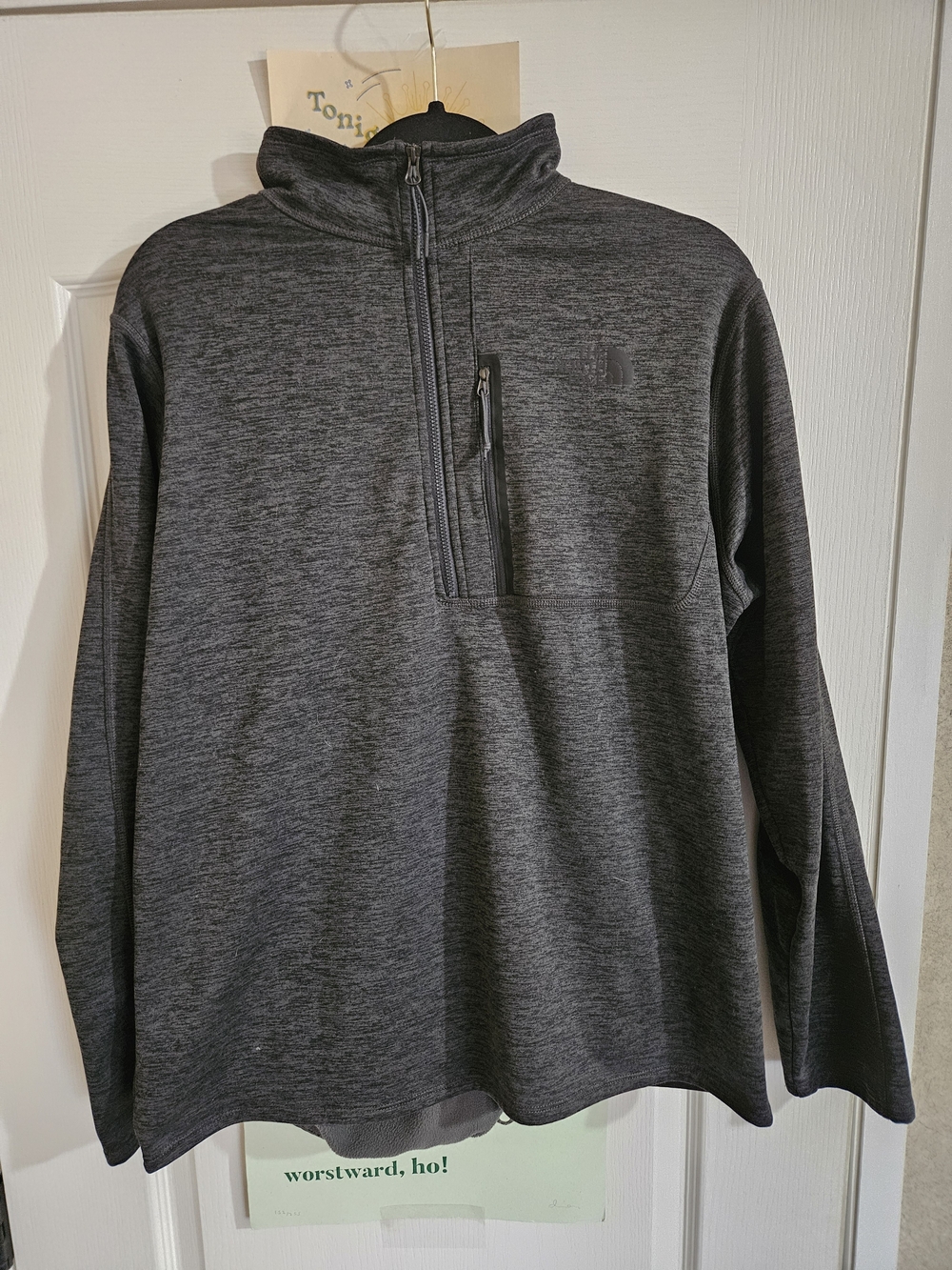 The North Face Men’s Dark Charcoal Half-Zip Pullover